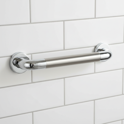 Two-Tone Handle on White Tiles